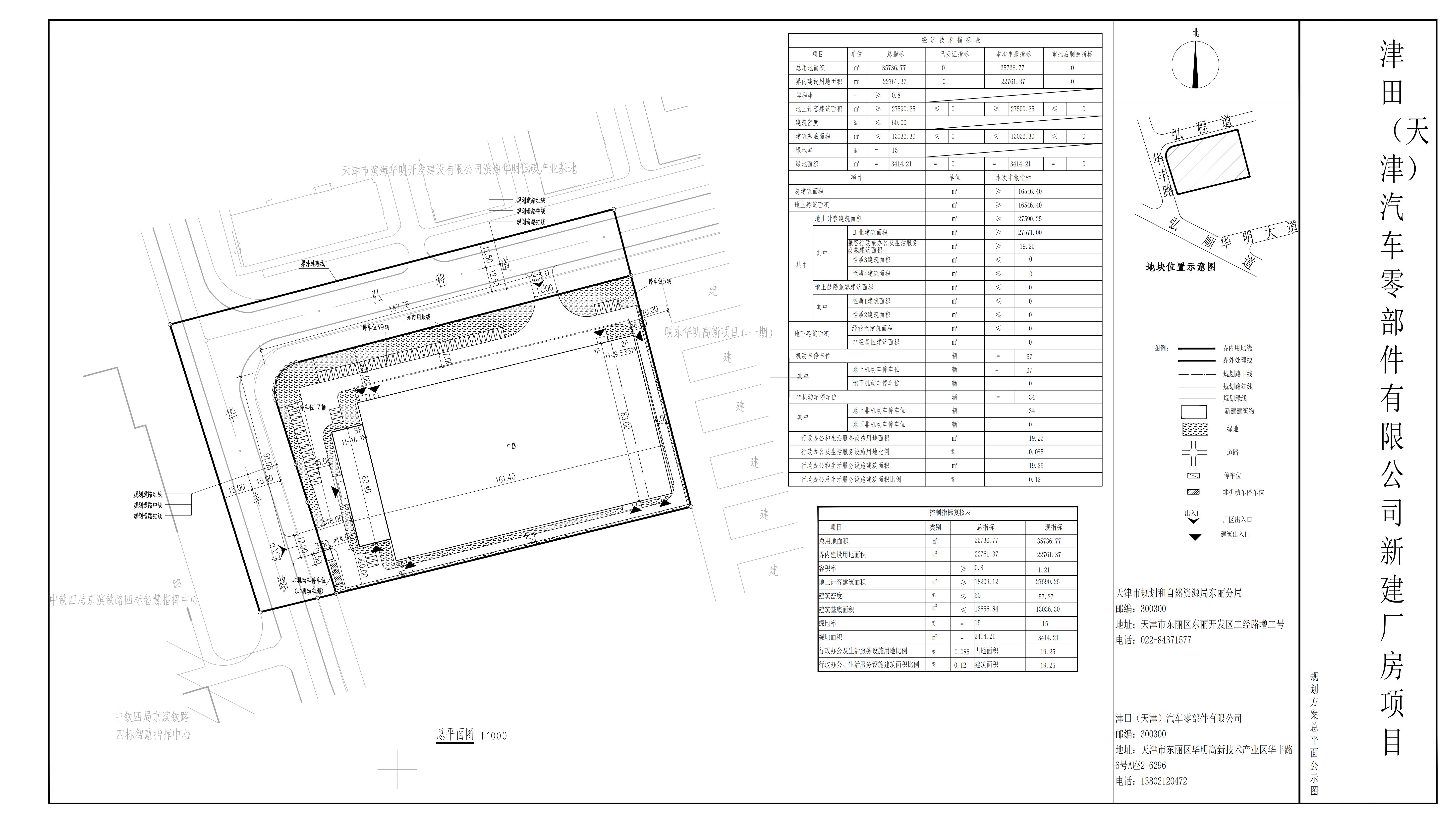 津田(天津)汽车零部件有限公司新建厂房项目建筑工程设计方案总平面图公示.jpg